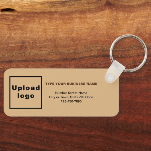 Porte-clés Information minimale de l'entreprise Rectangle Bro (Recto)