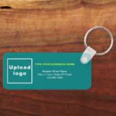 Porte-clés Informations minimales sur l'entreprise Rectangle (Recto)