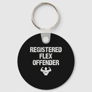 Porte-clés Infraction Flex enregistrée Drôle Bodybuilding Wor