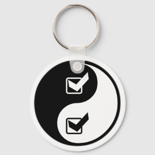 Porte-clés Ingénierie de garantie de qualité de Yin Yang