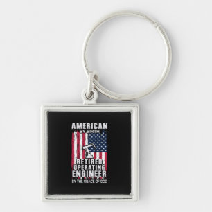 Porte-clés Ingénieur américain ingénieur d'exploitation à la