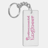 Porte-clés Ingénieur De l'environnement rose (Devant gauche)