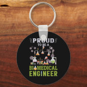Porte-clés Ingénieur Fier D'Être Ingénieur Biomédical (Recto)