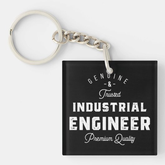 Porte-clés Ingénieur industriel, cool, ingénieur, ingénierie, (Devant)