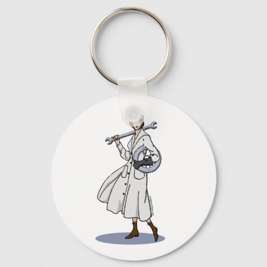 Porte-clés Ingénieur Steampunk (Recto)