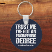 Porte-clés Ingénieur sur mesure (Verso)