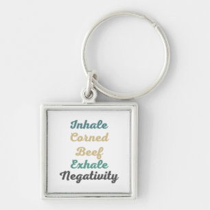 Porte-clés Inhale Corned Beef Exhale Negativity Keychains