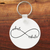 Porte-clés Inhale, exhale, infinity sign (Recto)