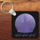 Porte-clés Inhale Exhale Répéter Purple (Recto)