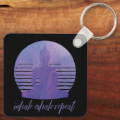 Porte-clés Inhale Exhale Répéter Purple (Verso)