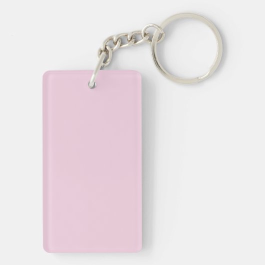 Porte-clés Initial Letter Monogram Light Pink Plain Chic (Dos)