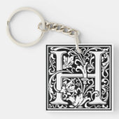 Porte-clés Initiale décorative "H" de lettre (Devant)