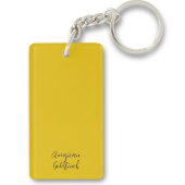 Porte-clés Initiales de peinture d'oiseaux d'or jaune américa