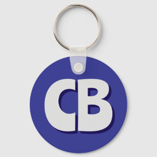 Porte-clés Initiales minimalistes Monogrammes professionnels 