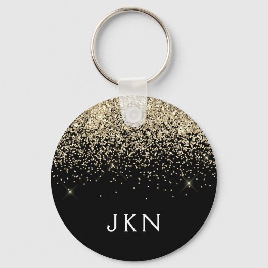Porte-clés Initiales Monogrammes pour filles Parties scintill (Recto)