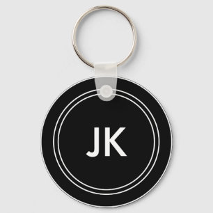 Porte-clés Initiales nommées de monogramme