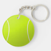 Porte-clés Initiales personnalisées de balle de tennis ou Por (Dos)