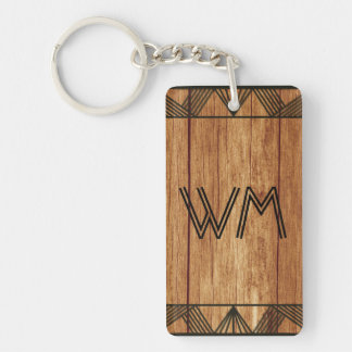 Porte-clés Initiales Sur Mesure Bois Moderne Rustique Agritou