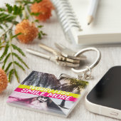 Porte-clés Inquiète Moins, Souriez Plus (Devant Droit)