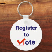 Porte-clés Inscrivez-Vous Au Vote 2026 (Recto)