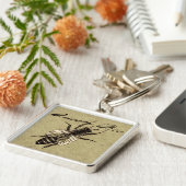 Porte-clés Insecte de la faune de l'abeille Queen (Côté)