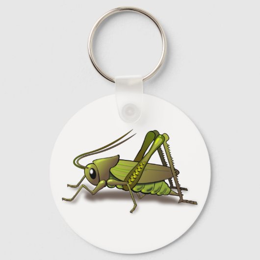 Porte-clés Insecte verte au cricket (Recto)