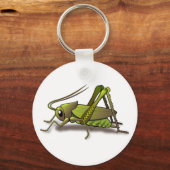 Porte-clés Insecte verte au cricket (Recto)