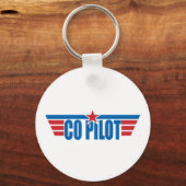 Porte-clés Insigne d'ailes du copilote - Aviation (Recto)