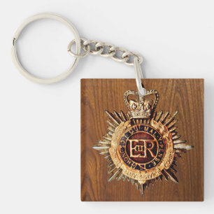 Porte-clés Insigne de casquette de policier britannique vinta