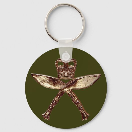 Porte-clés Insigne royal des Gurkhas (Recto)
