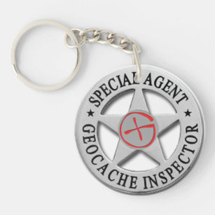 Porte-clés Inspecteur Agent* *Special w/logo de Geocache