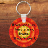 Porte-clés inspirant proverbe hindou d'Inde (Recto)