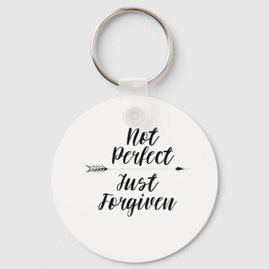 Porte-clés Inspiration chrétienne Pas Parfaite Juste Pardonné (Recto)