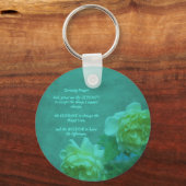 Porte-clés Inspiration Rose de la prière de sérénité (Verso)