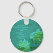 Porte-clés Inspiration Rose de la prière de sérénité (Verso)