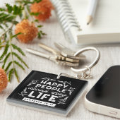 Porte-clés Inspirational Christian Quote from Proverbs 15:15 (Devant Droit)