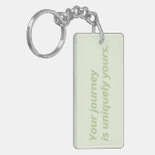 Porte-clés Inspirationnel vert et pourpre à double face (Devant gauche)