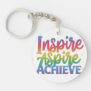 Porte-clés Inspirer Aspire Atteindre le Porte - clé circulair