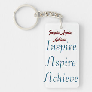 Porte-clés Inspirer Aspire Atteindre Rectangle Porte - clé