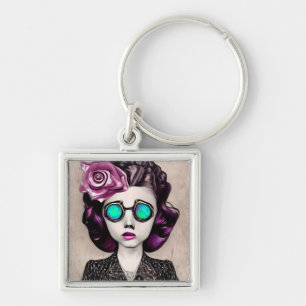 Porte-clés Inspirewire Opal lunettes fille