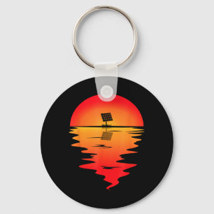 Porte-clés Installation Solaire Coucher de Soleil Installateu
