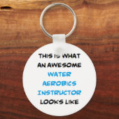 Porte-clés instructeur d'aérobic aquatique, génial (Recto)