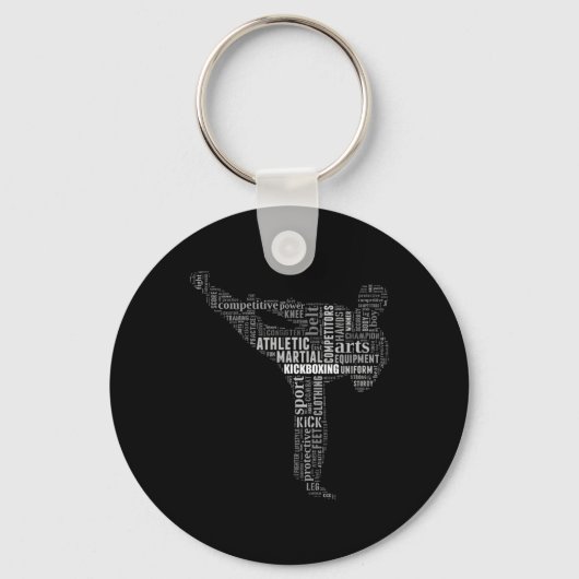 Porte-clés Instructeur de kickboxing (Recto)