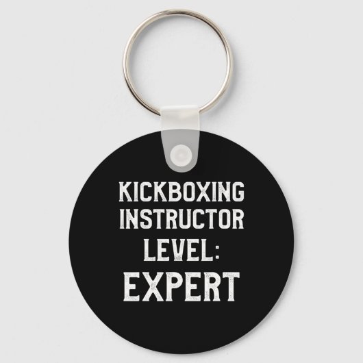 Porte-clés Instructeur de kickboxing Entraînement de kick box (Recto)