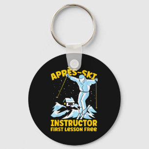 Porte-clés instructeur de ski après-ski instructeur de s