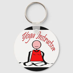 Porte-clés Instructeur de yoga---Chiffre de bâton de positio