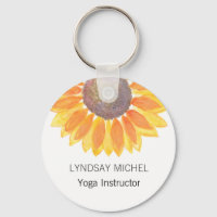 Instructeur de yoga personnalisé tournesol