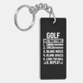 Porte-clés Instructions de golf Hilarié Idée novatrice pour (Devant gauche)
