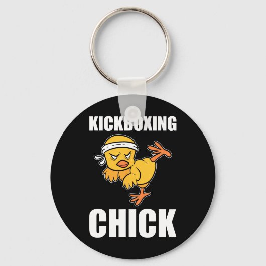 Porte-clés Instructrice de kickboxing drôle Kickboxing Funny (Recto)