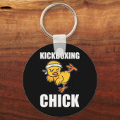 Porte-clés Instructrice de kickboxing drôle Kickboxing Funny (Recto)